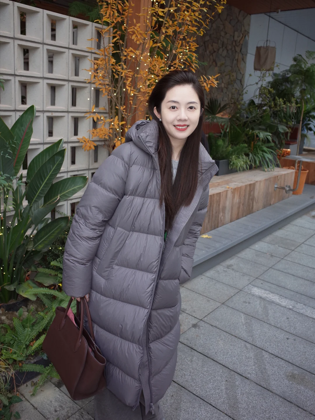 阴天里的一点暖，是这件大棉被羽绒服给的。