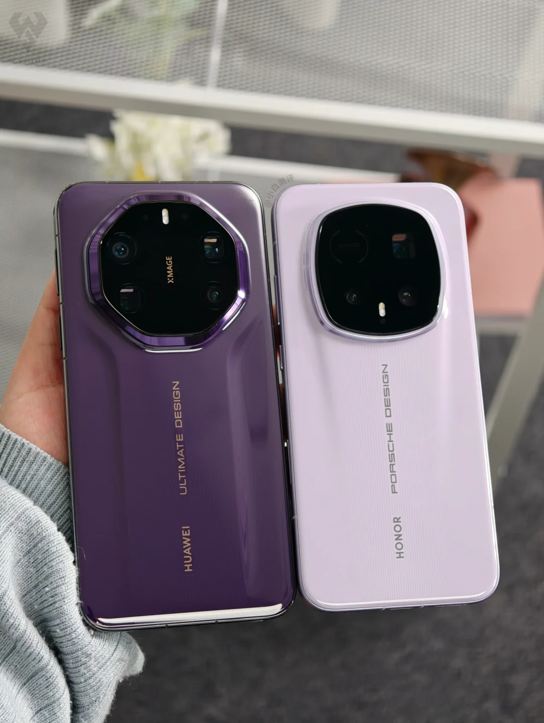 华为非凡大师🆚荣耀保时捷设计哪台紫更漂亮
