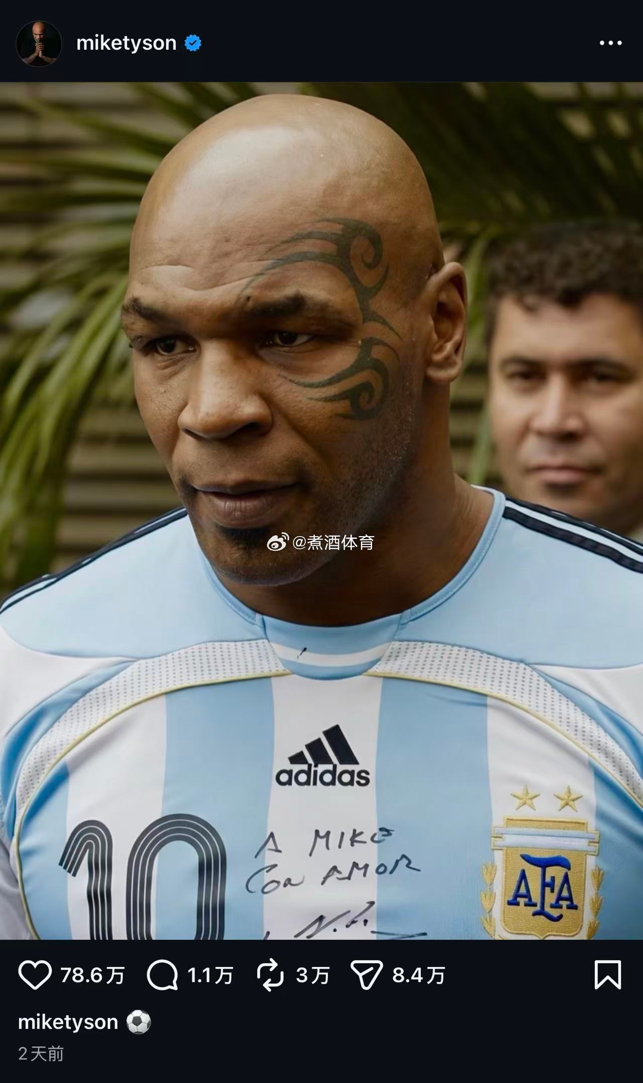 在梅西（Lionel Messi）帽子戏法之后，迈克·泰森（Mike ...