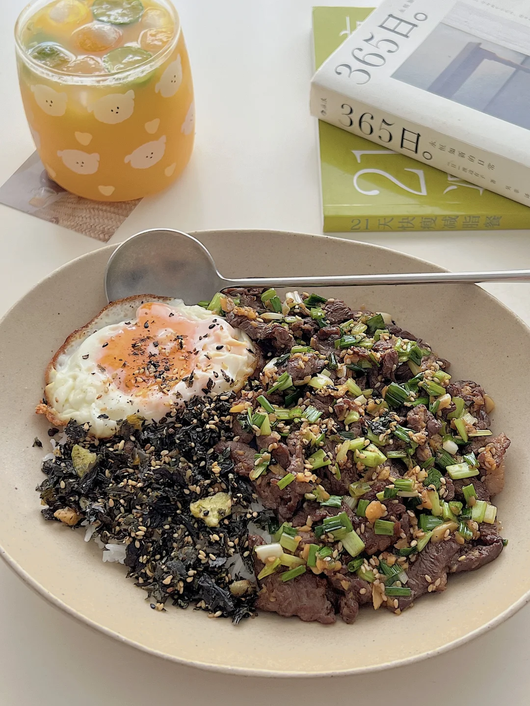 ☀️干净饮食|🔟分钟零难度葱香牛肉盖饭🍱