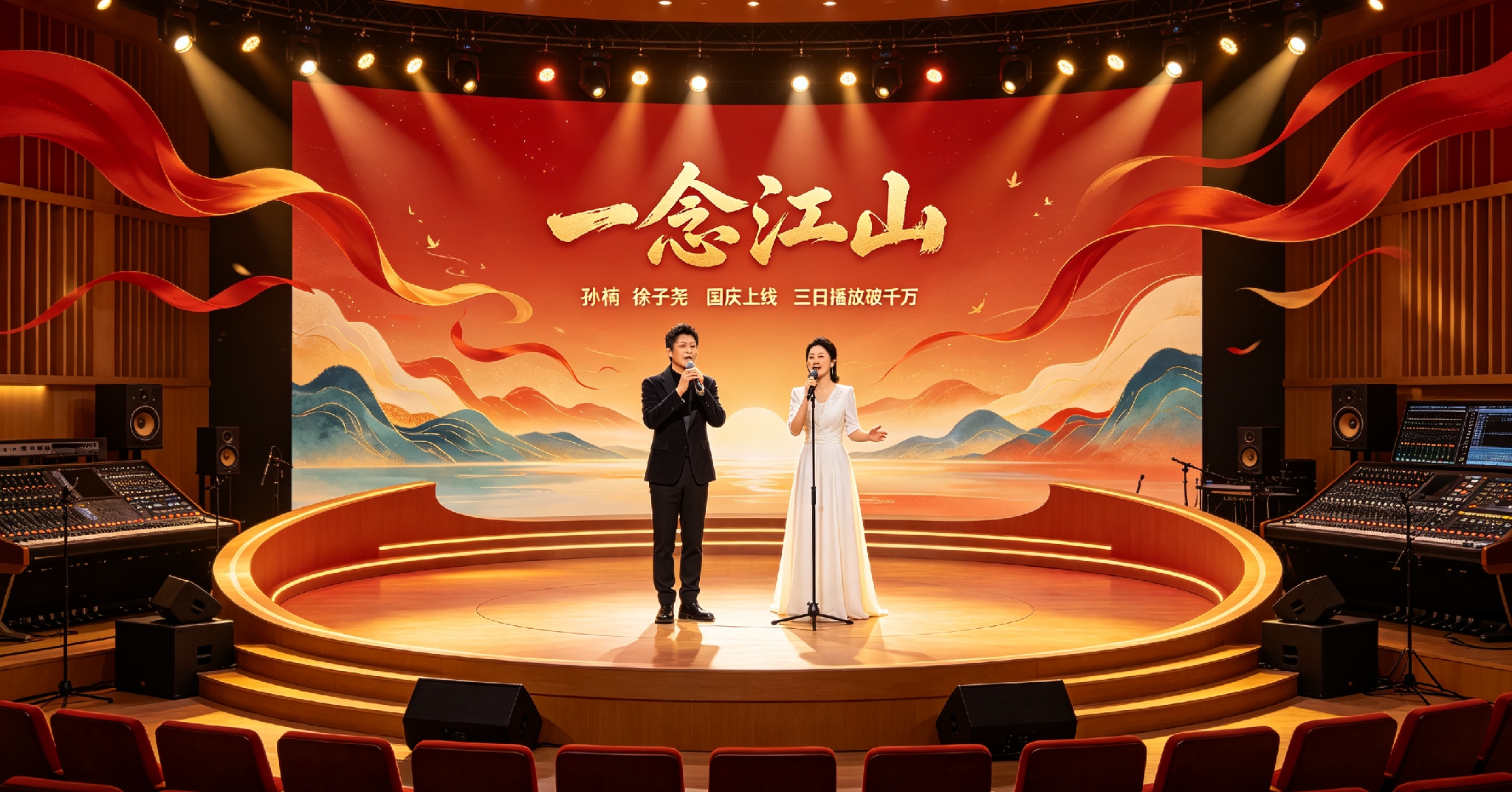 国庆新歌爆火！孙楠搭档新人徐子尧，上线三日播放破千万
 
2026年国庆节点，献礼长征胜利九十周年的合唱作品《一念江山》正式上线。老牌歌手孙楠携手新生代徐子尧完成这次演唱合作。歌曲发布短短三天，全网播放量突破千万，迅速闯进大众的视线，也让徐子尧这个名字被更多普通听众记住。
 
点开这首歌，能很直观感