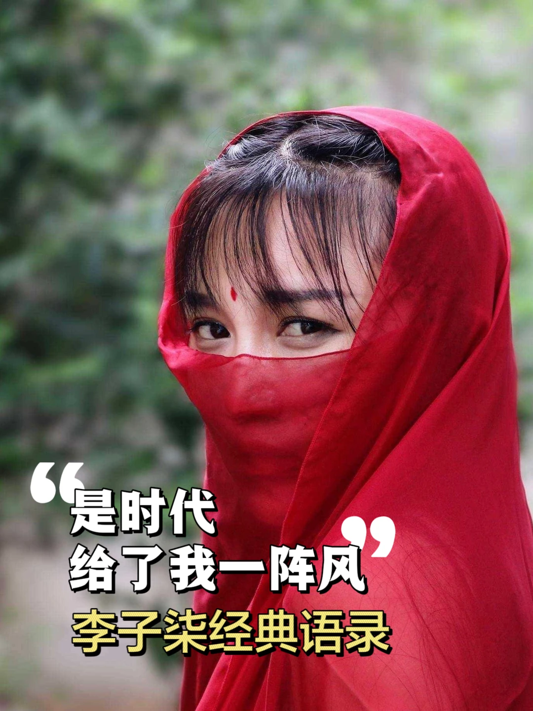 “是时代给了我一阵风”❗️李子柒经典语录