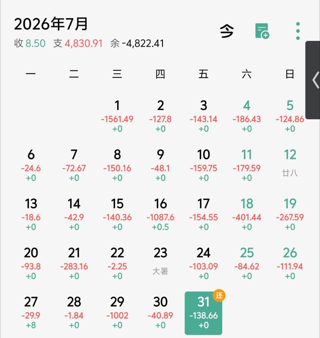 天天熬夜核对账单
甚至用workbuddy的AI弄了一个核账App
怎么消费那么多笔啊每个月[老师好][老师好]
真的很难统计每个月月支出消费
支付宝、微信、银行卡、信用卡
支出退款 先用后付等等账单一个个核对
毕竟软件上写的的月收入月支出太假了
假账看多了差点真以为自己有那么多钱
现在记账就是要看看真实 ​
