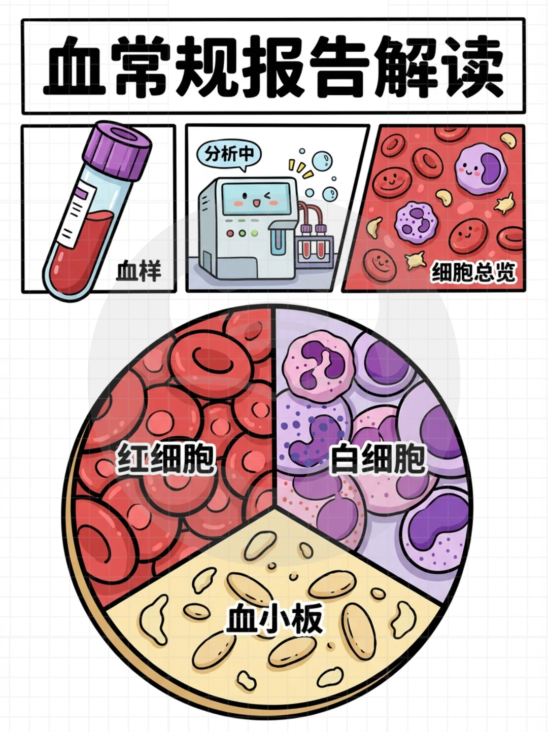 漫画血常规报告解读📖阿虎医考笔记🔥