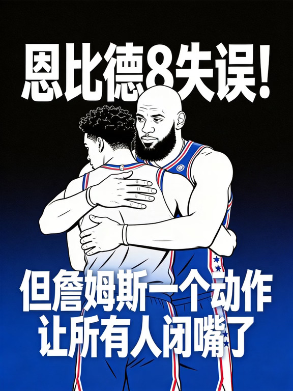 恩比德8失误！詹姆斯一个动作让所有人闭嘴