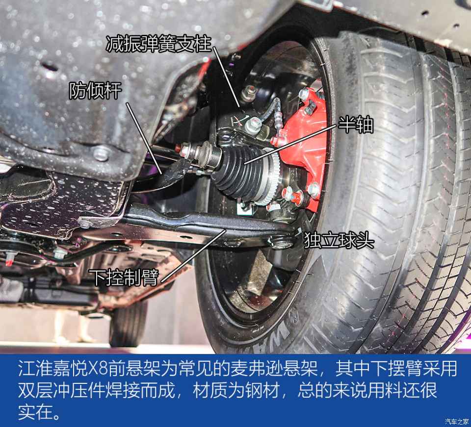國產中大型SUV新銳 江淮嘉悅X8底盤解析-圖4
