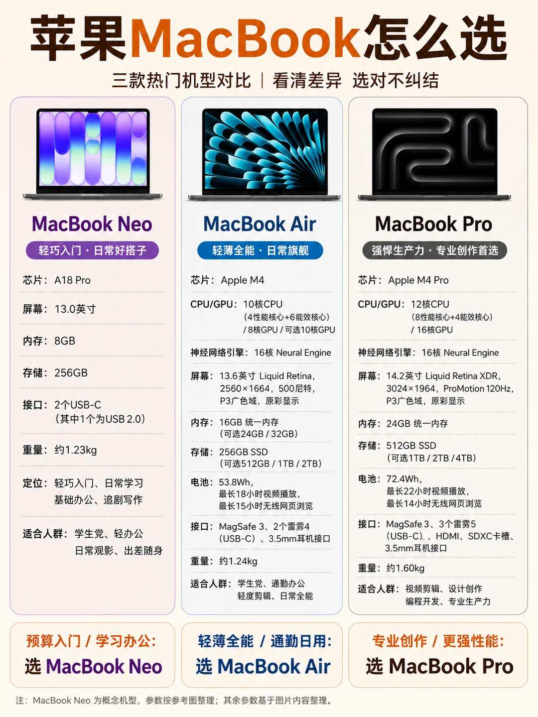 准大学生 MacBook 选购指南✨三款机型不纠结