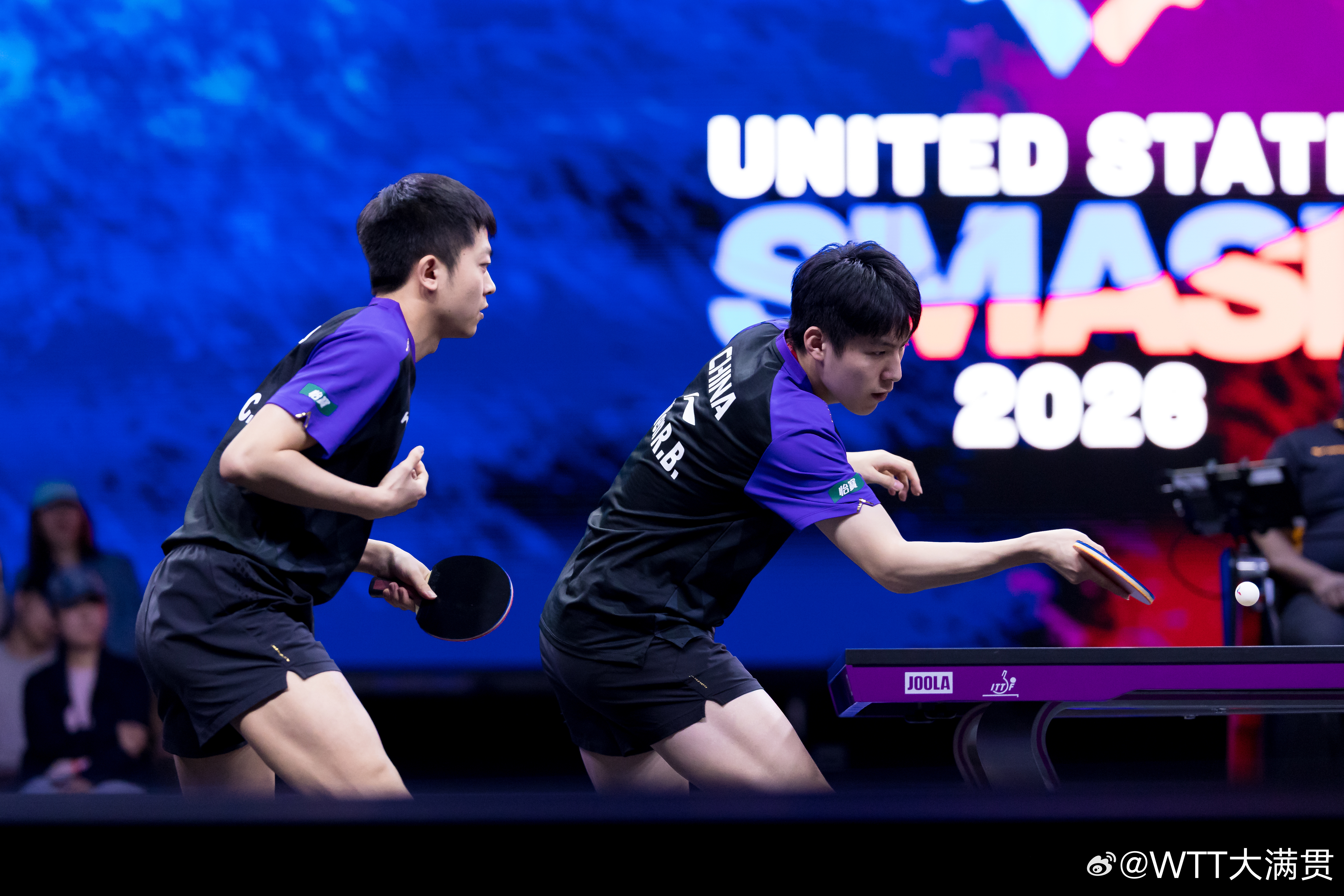 🏓️男双半决赛，温瑞博/袁励岑3-0林昀儒/冯翊新，晋级男双决赛，比...
