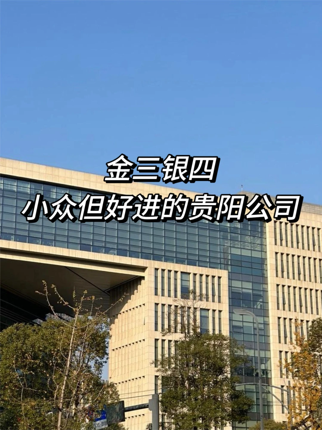 金三银四，小众但好进的贵阳公司