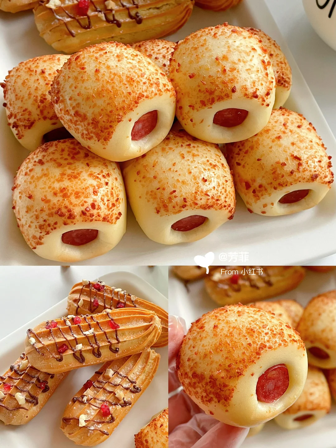 香爆了❗️迷你肠仔面包➕巧克力吉事果，巨好吃