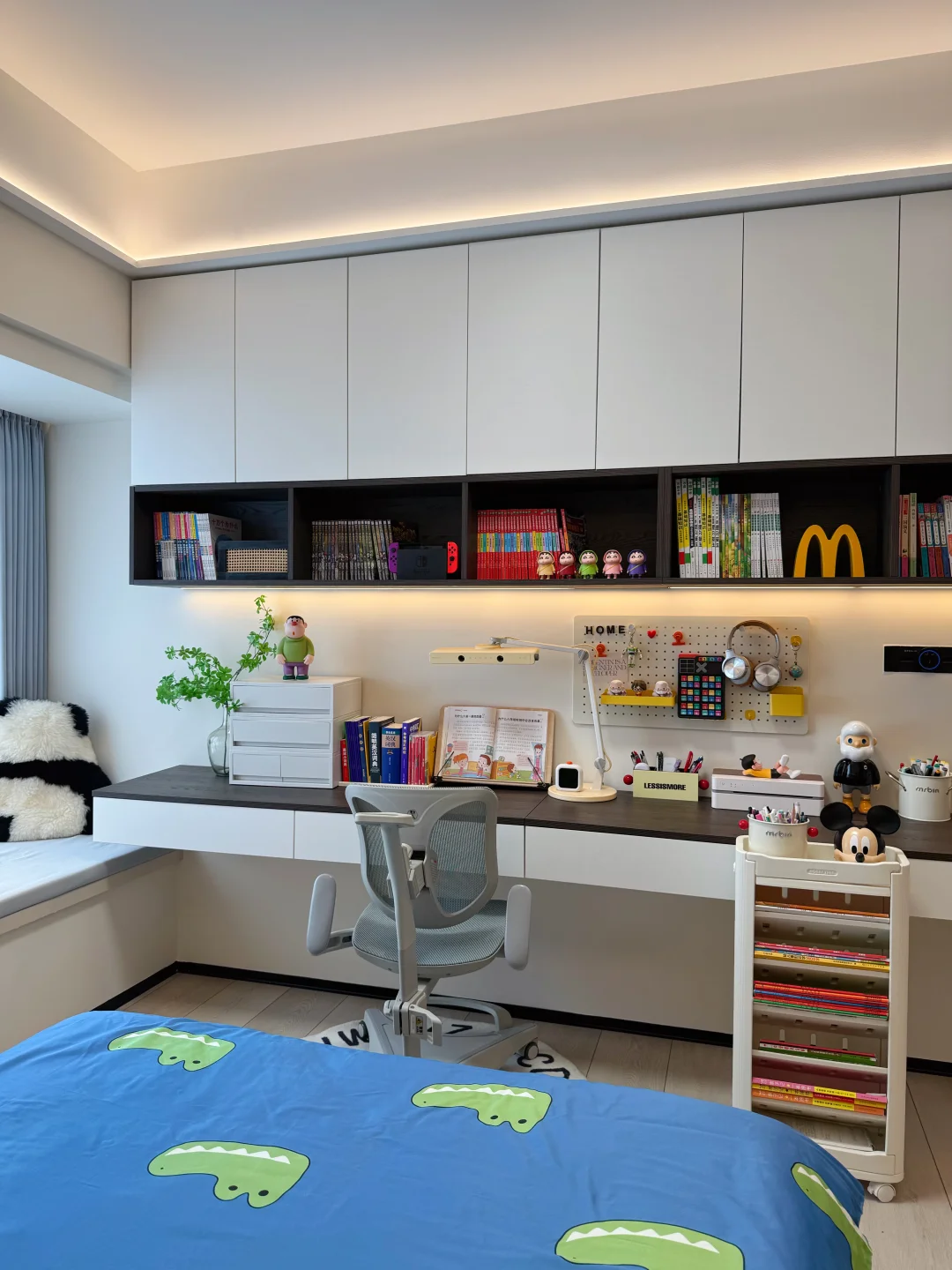 书房一体｜儿子说儿童房太舒服了，哪也不想去