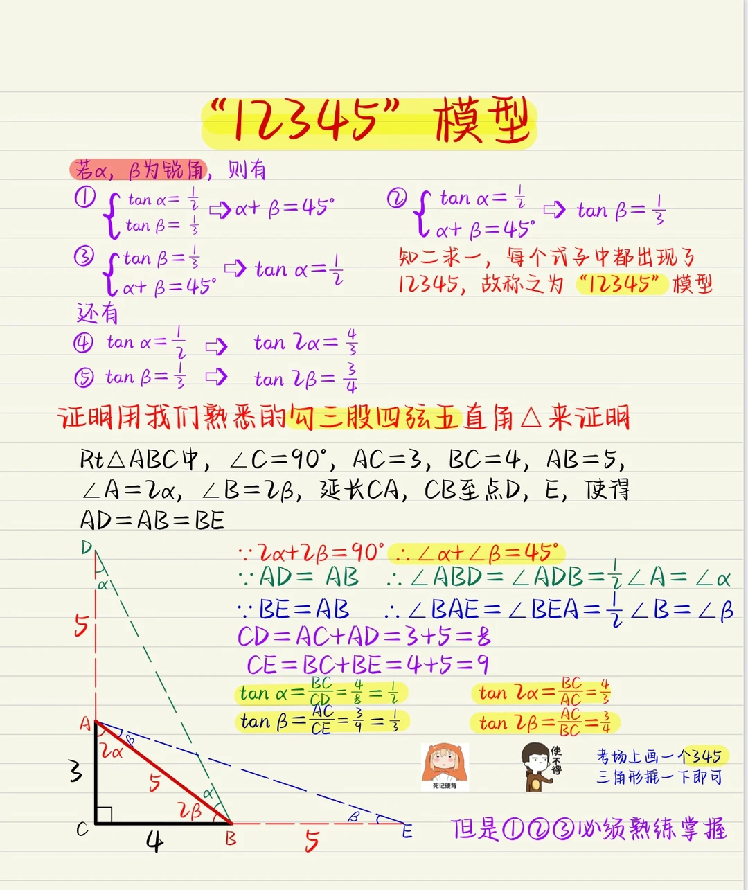 解题黑科技“12345”模型，超级好用