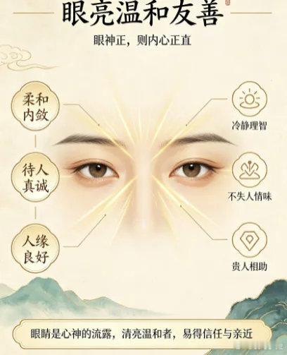 一身正气的人：自有端正的骨相，坦荡的心相 所谓正气，是人与人初见之时，无需交谈、无需了解，仅凭第一眼便心生的笃定判断：此人品行端正、心性坦荡。第一印象未必全然贴合真实人设，人心复杂、表里或有参差，气质看似直观玄妙，却藏着一个人长期沉淀的品性、修为与心境，是最直观的外在显现。脸型端正饱满，纳福聚财藏格局民间素来以“天庭饱满，地阁方圆”，作为判断面相福运的核心标准。天庭为额头，主智慧远见、人生格局与事业成就；地阁为下巴，主心性脾性、责任担当、聚财能力与晚年运势。脸型端正饱满、面部线条柔和流畅之人，大多性情温润谦和，心胸豁达通透。这类人处事沉稳有度，事业运势顺遂，聚财守福能力出众，晚年安稳顺遂，一生福禄绵长。眼眸清亮温和，赤诚友善结善缘眼为心之窗，藏人的心性底色、情绪起伏与聪慧禀赋，最能窥见一个人的本心。眼神端正澄澈者，内心必定光明正直。其目光柔和内敛、温润坦荡，性格善良敦厚，待人真诚热忱、谦和友善。他们素来坦荡磊落，不屑算计、不玩心机，处事冷静理智，兼具分寸感与人情味。正因品性纯粹、待...