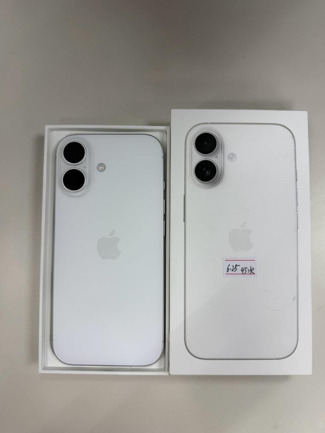 国行iPhone17白色256g，原装机器99新，电池循环45次效率100%，全国联保到27年6月25日，全套都在5180 ​