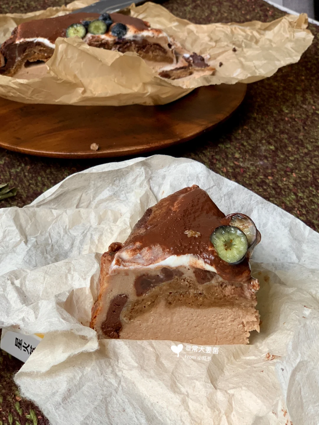 低卡大胆吃☕原创黑巧夹心咖啡巴斯克