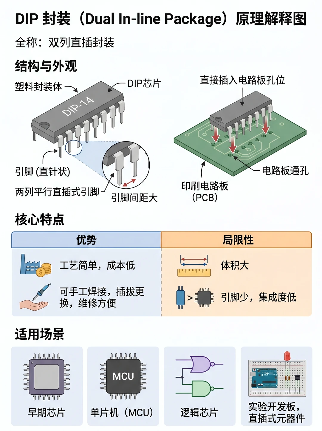 IC封装7种常见类型✅ 新手速记不踩坑