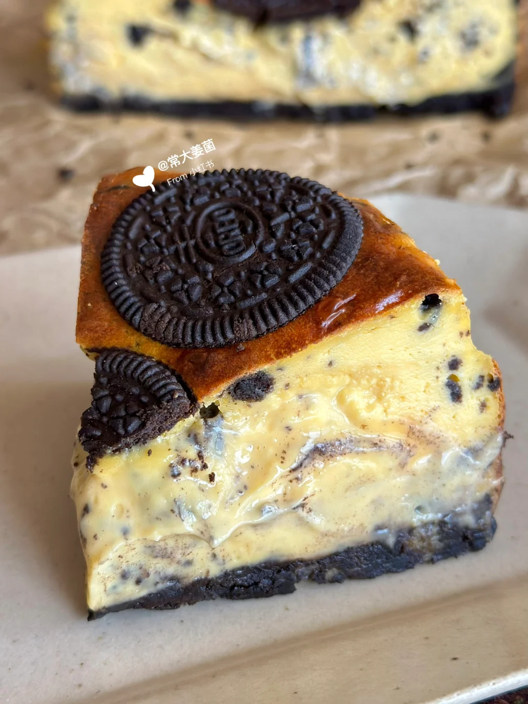 流心奥利奥巴斯克🍪🍫🧀一口惊艳！！！爆好吃！