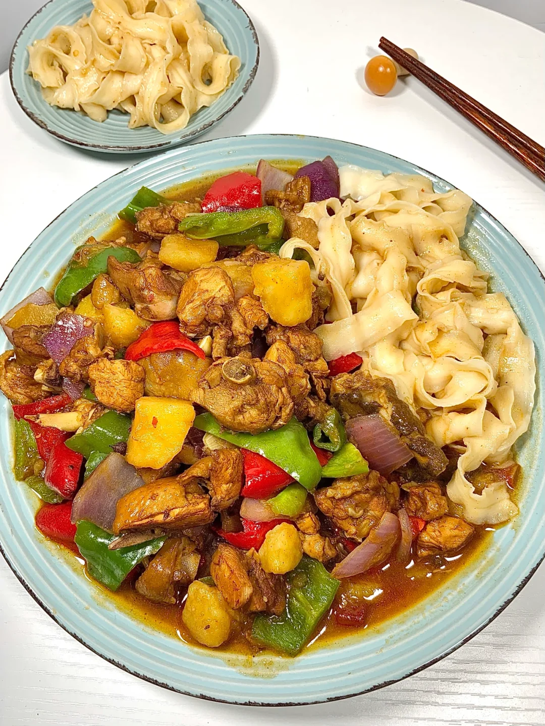 大盘鸡｜家常版大盘鸡🥘超级简单🥺裹满汤汁