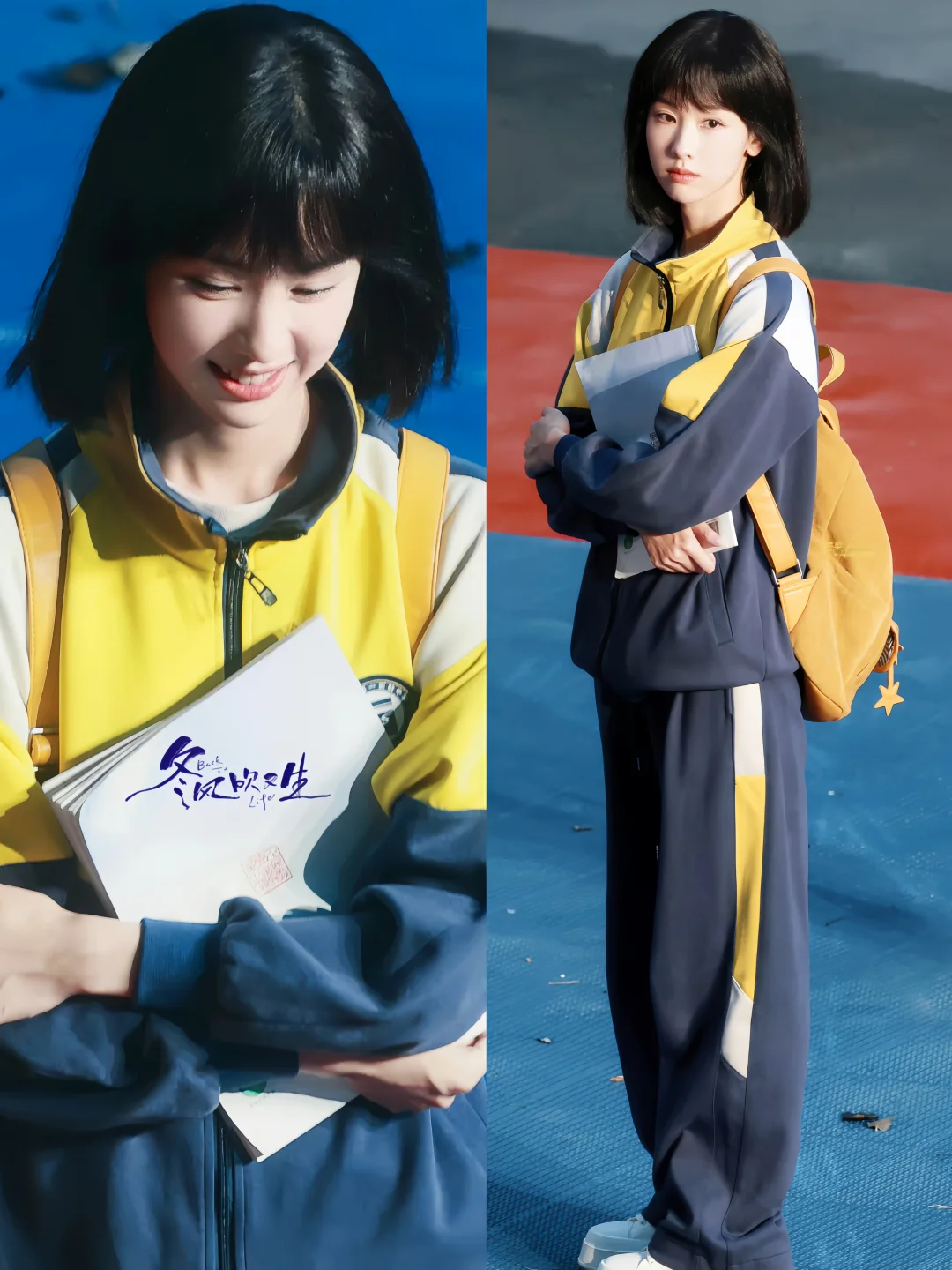 陈都灵校服造型梦回小耳朵，一转眼都11年了