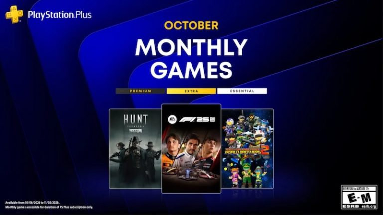 索尼公开PS Plus10月会员免费游戏阵容，三款作品将于10月6日起开放领取，领取截止至11月2日，PS+ Extra、Premium 会员同样可以入库这三款游戏。

本月第一波会免阵容：《F1 25》《猎杀：对决 1896》《数码方块地球防卫军2》
#PS5##索尼# ​