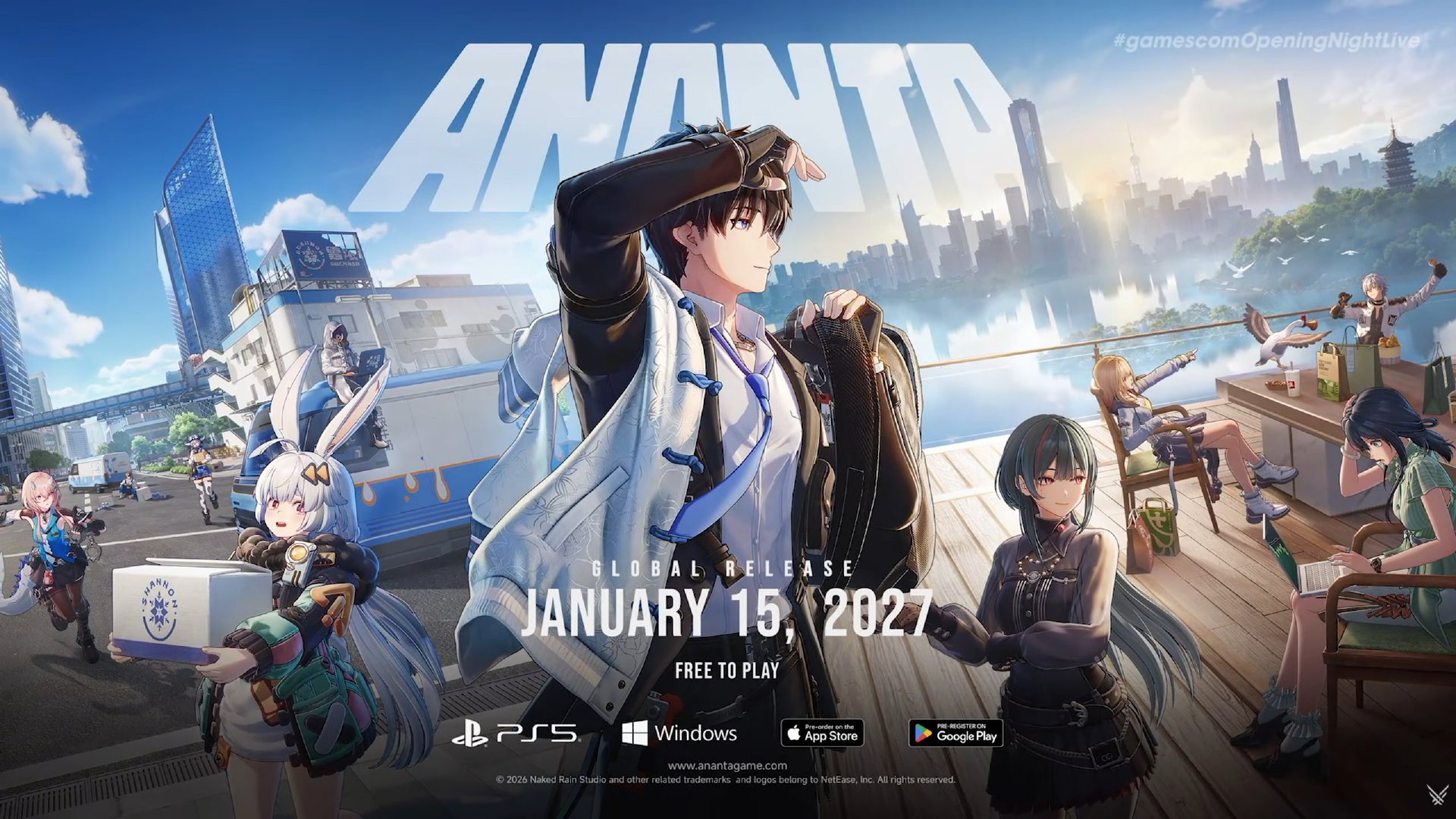 #科隆游戏展# 网易全新开放世界都市游戏《无限大》官宣1月15日上线，全角色免费获得！ ​