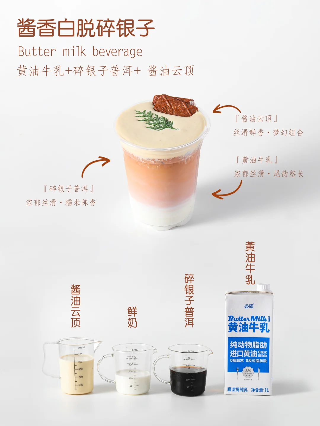 喜茶「酱香白脱碎银子」1:1复刻！黄油牛乳绝