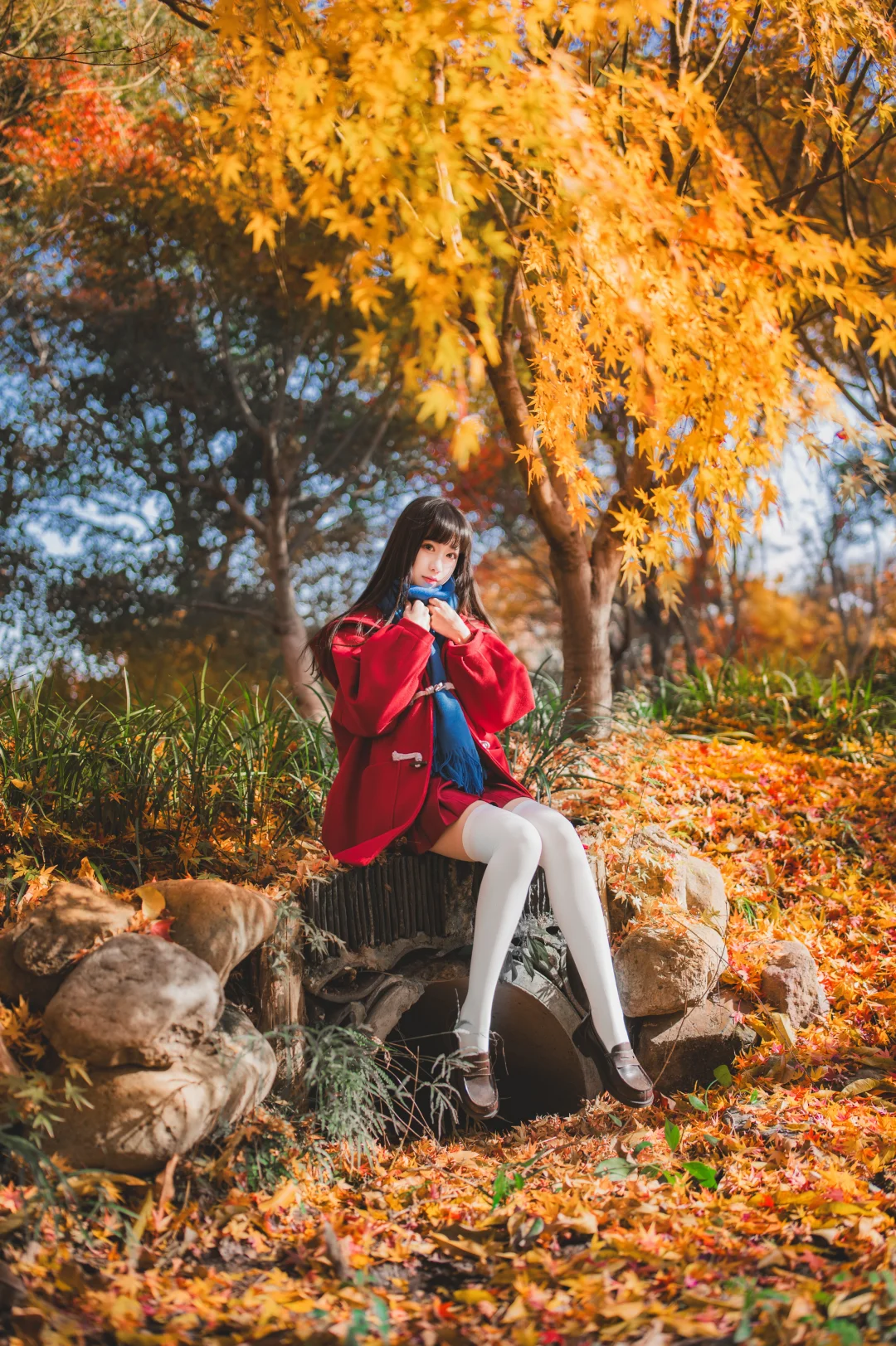 存一些秋天拍照姿势！！🍁