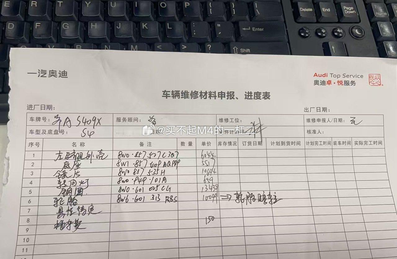 修车的时候才知道我的德国女孩如此金贵 ​