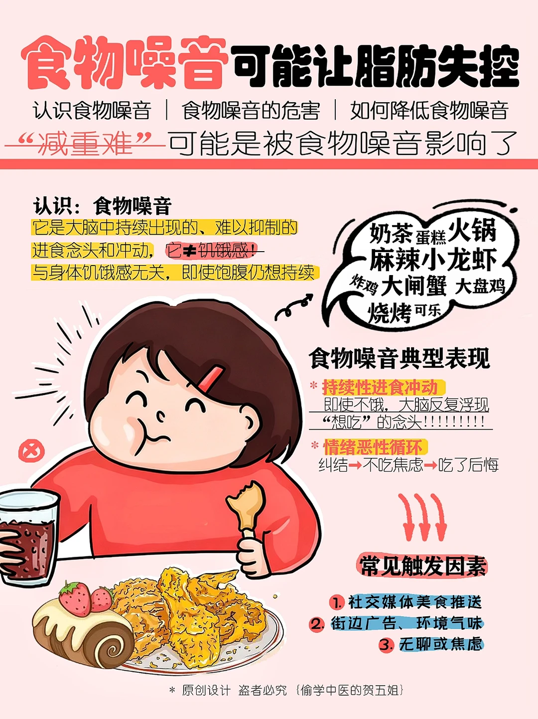 🍟总忍不住想吃‼️是被“食物噪音”影响了⭕️