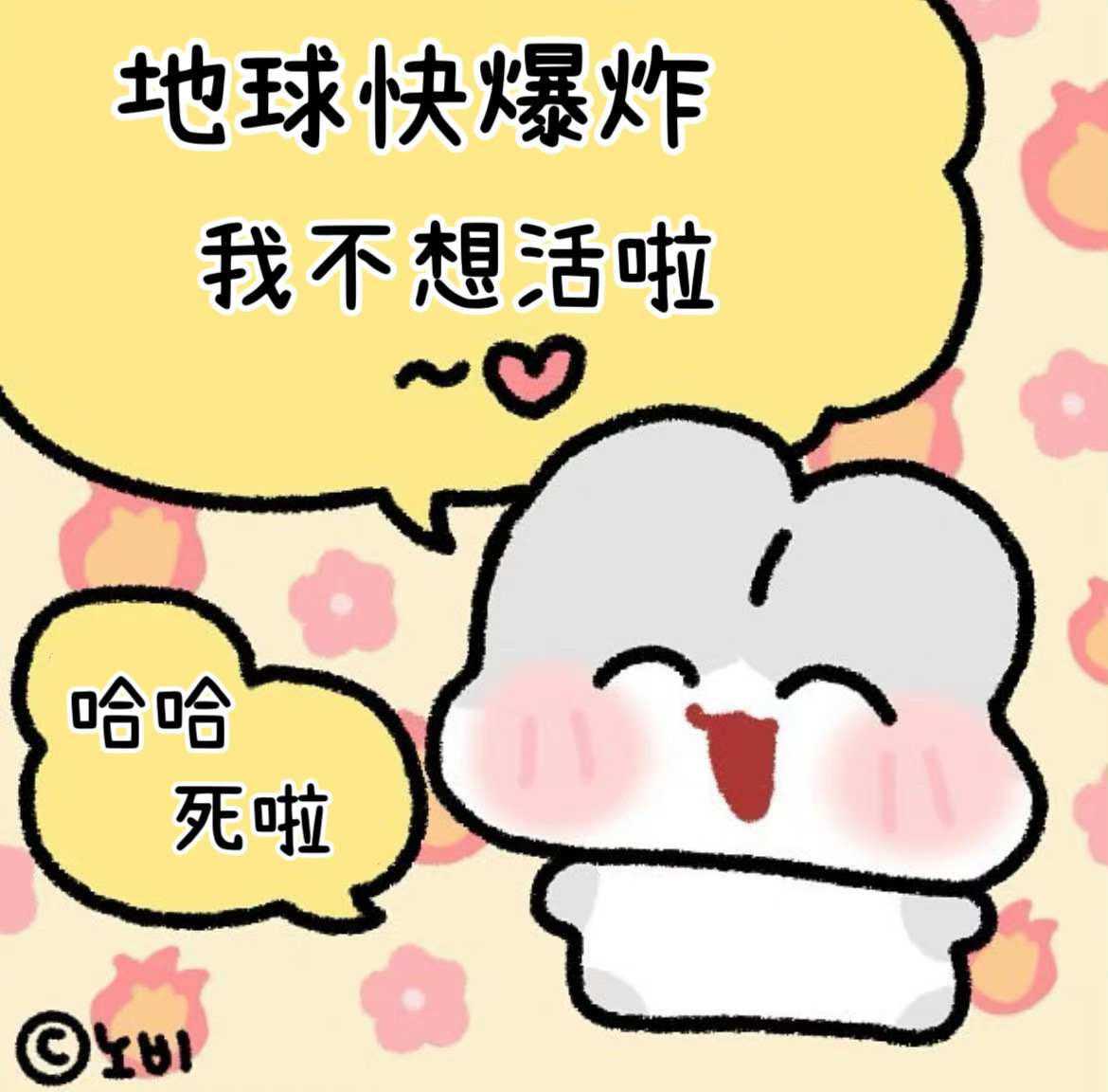 Nobi暴躁兔子表情包～