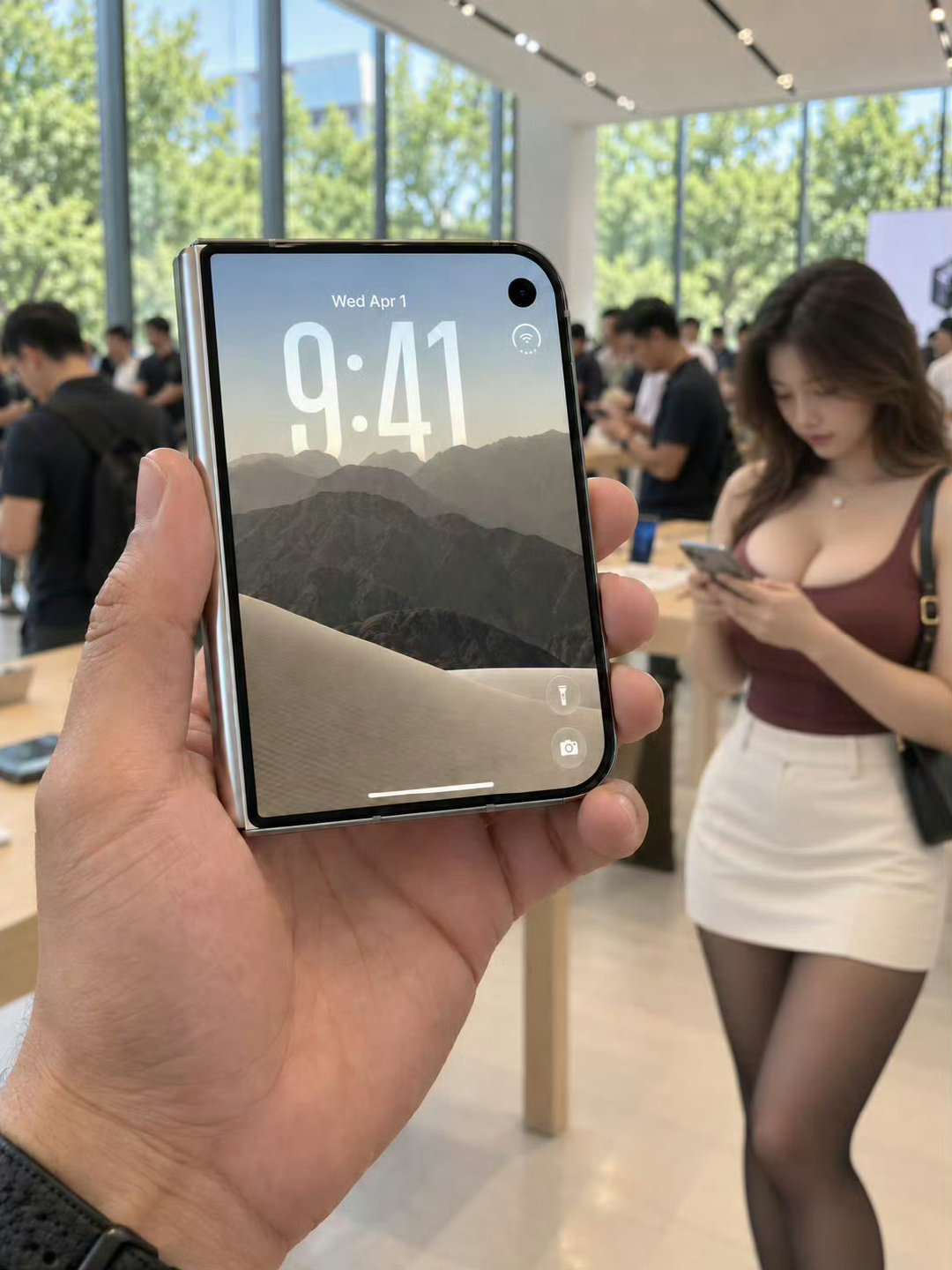 苹果折叠屏还是白色更好看 ​