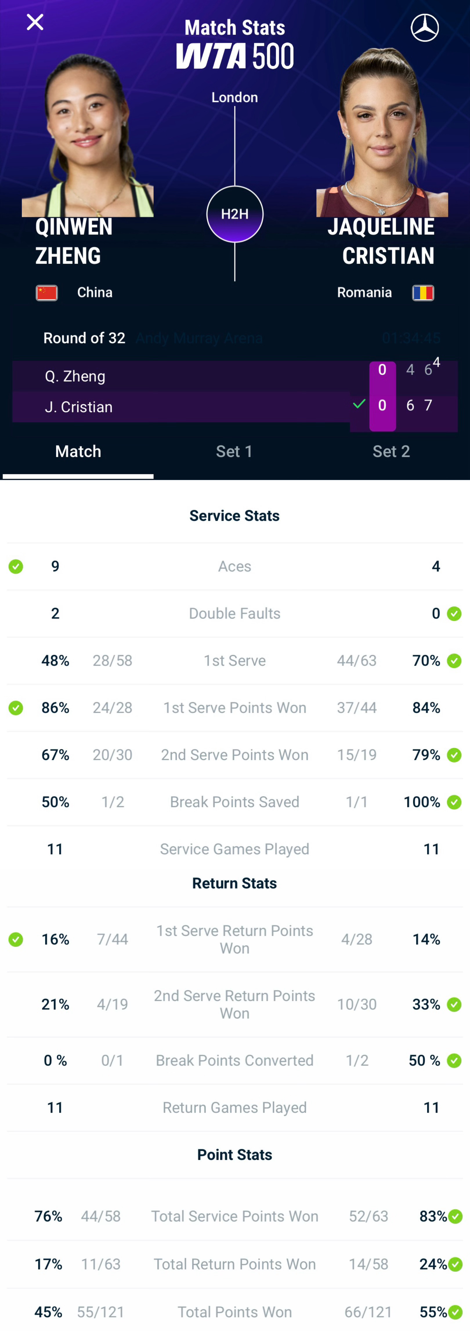 郑钦文vs克里斯蒂安🗓️2026.6.9【比赛资讯】2026WTA5...