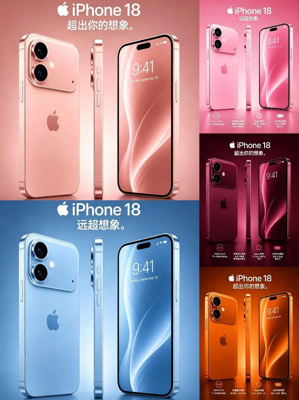 ❤️ iPhone 18 概念配色大赏✨