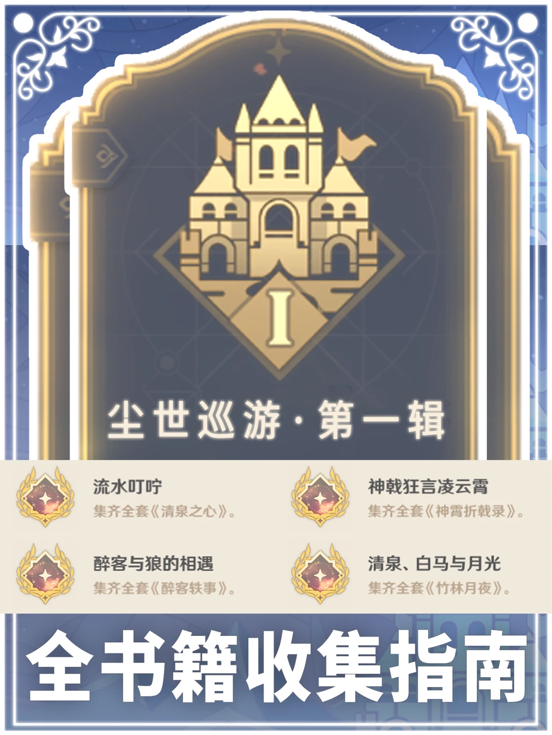 看看你的尘世巡游•第一辑成就有没有完成吧