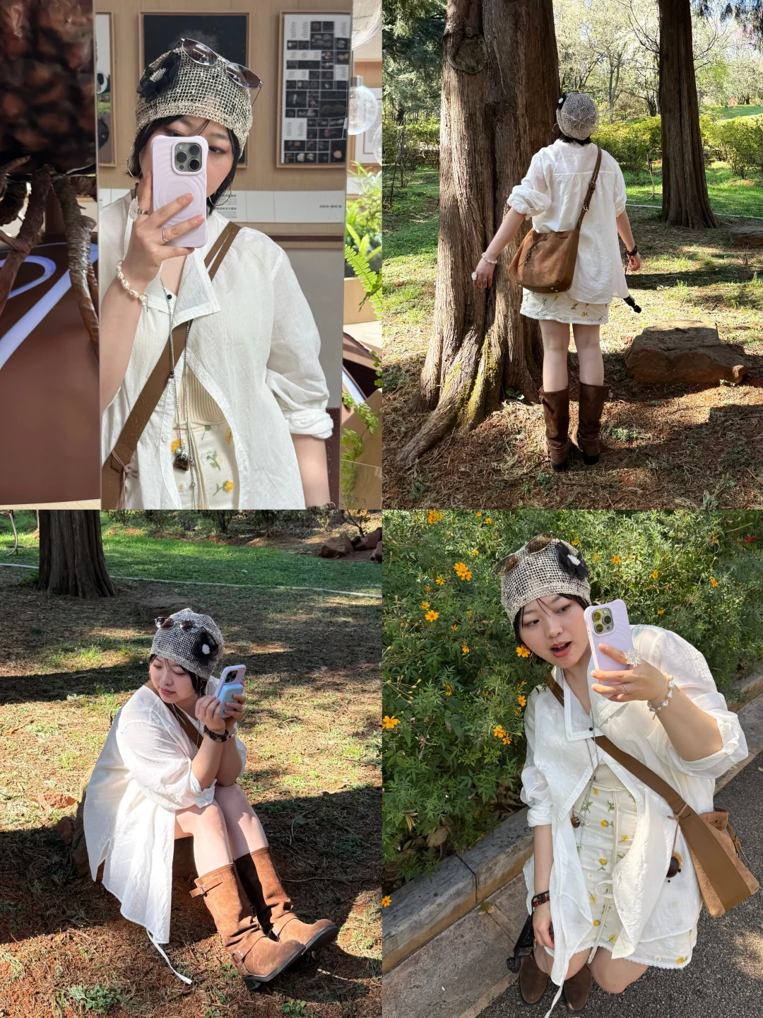 被植物包围了🍃碎花裙和白衬衫组成的春天～