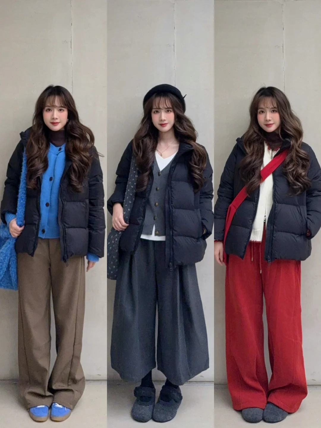 黑色短羽绒服穿搭✖️5🧺˚⁎⁺真·实用且平价