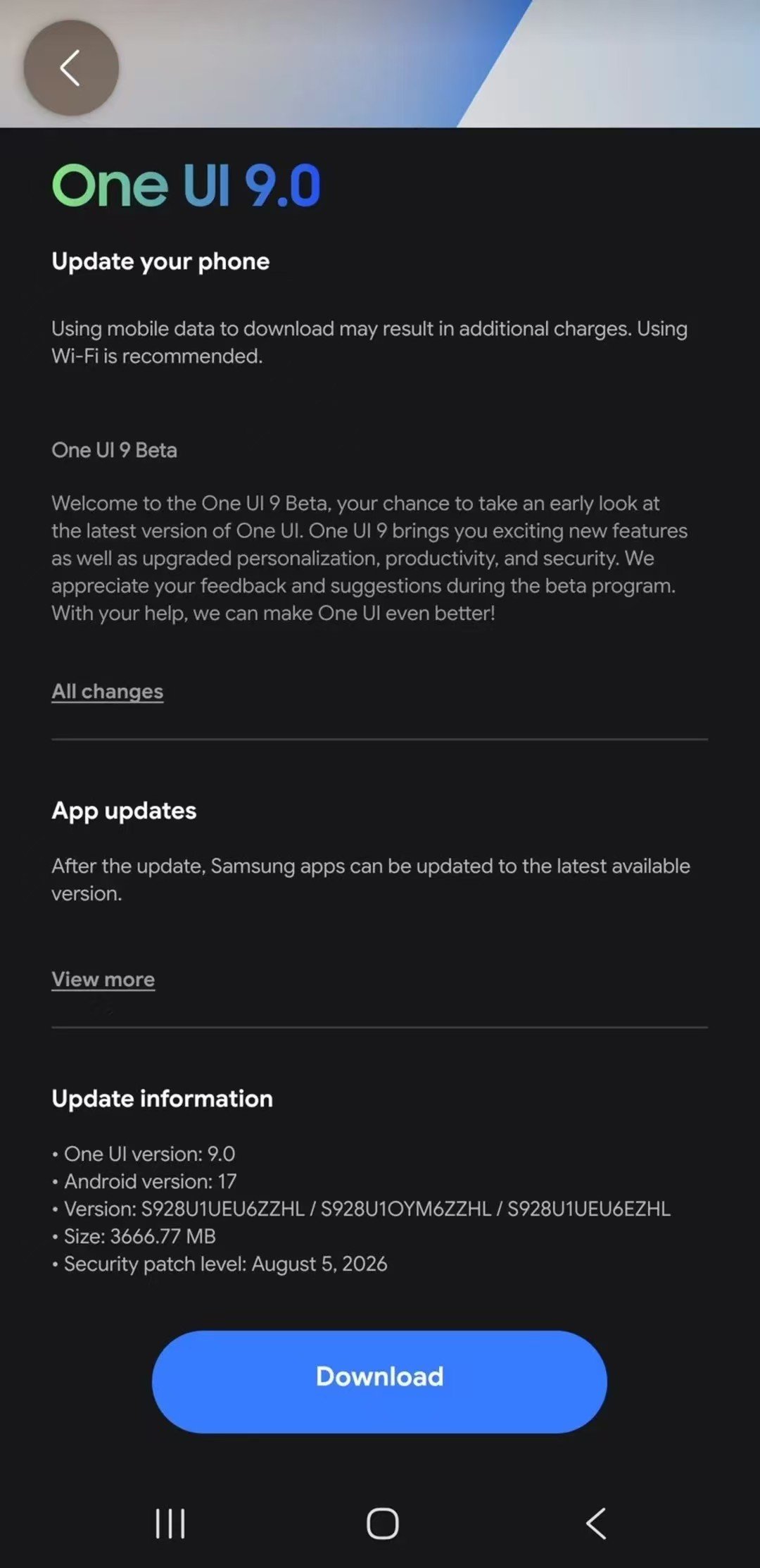 外版 Galaxy S24 系列推送 One UI9.0 Beta 啦 ​