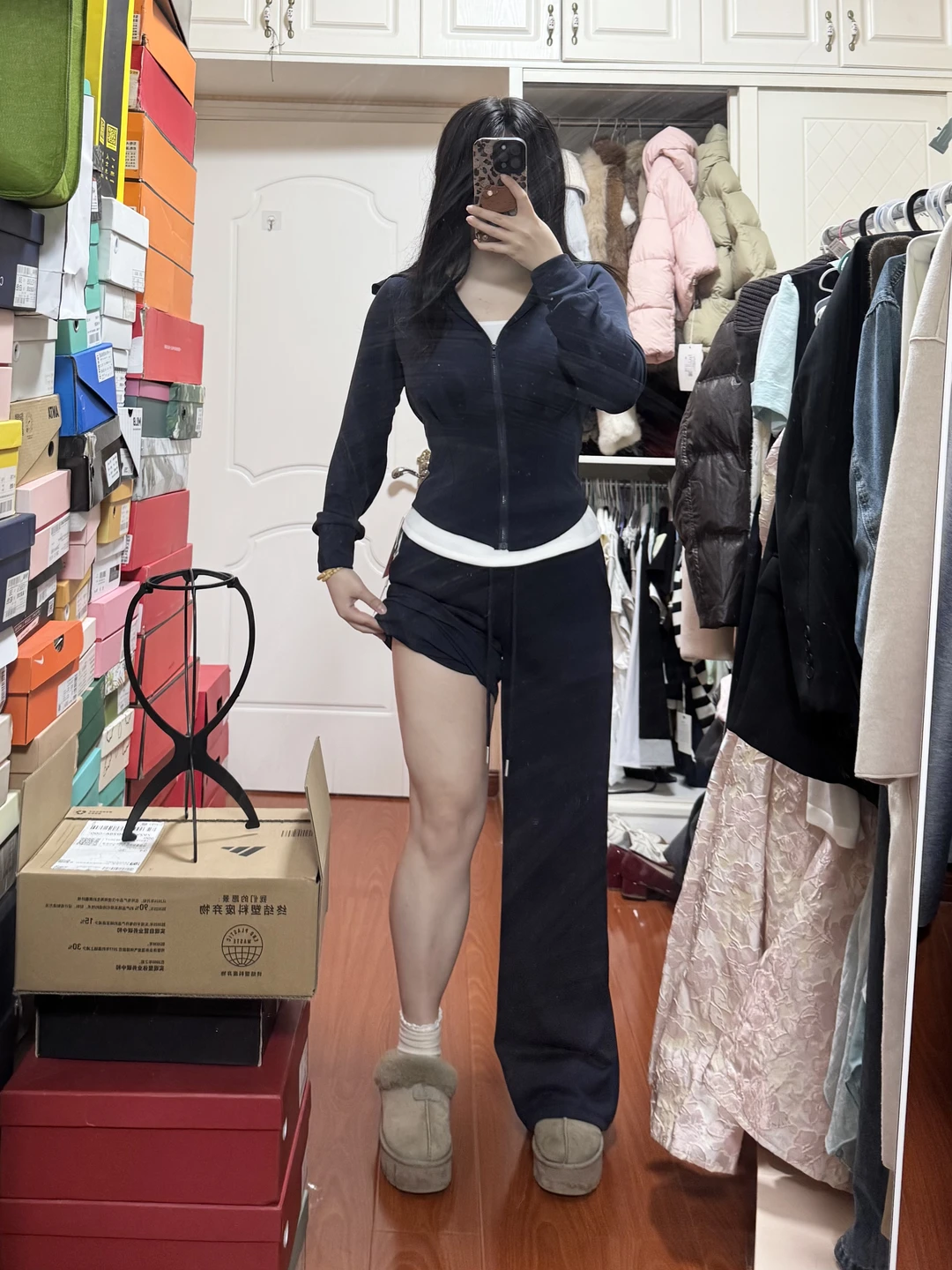 微胖老婆一定要试试这套！阔腿裤修饰腿型！