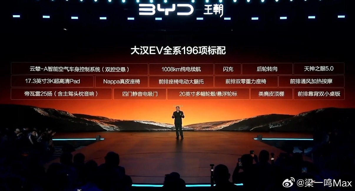 比亚迪大汉，第一个价格来了，23.59万，1008公里续航，纯电！如何？ ​