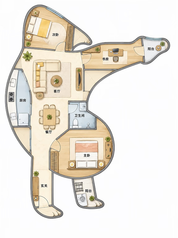这8套房型，你最想和朋友住哪套？(三)