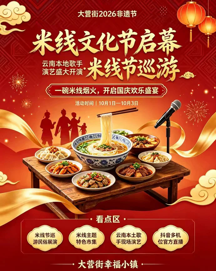 2026百姓欢乐节暨非遗节（玉溪站）活动即将启幕
（李红戟）2026百姓欢乐芹暨