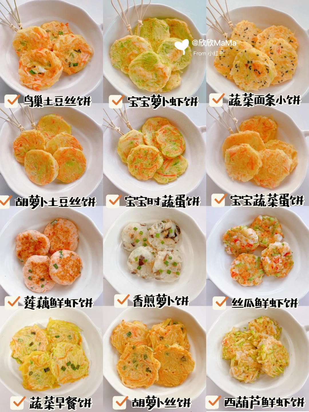 10M+辅食｜10分钟快手宝宝早餐饼｜手指食物