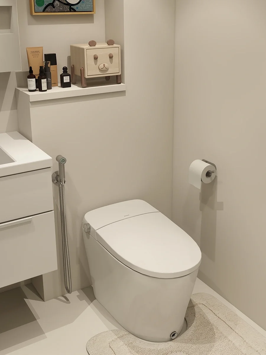 微水泥浴室，选对智能马桶享受幸福感