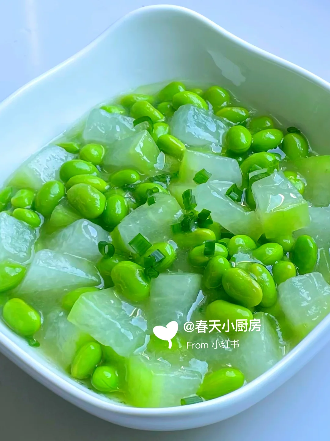 巨下饭！清清爽爽的冬瓜烧毛豆🍃低脂超好吃