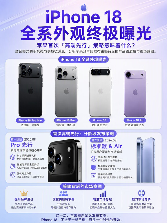 iPhone 18系列这次的爆料信息量还挺大