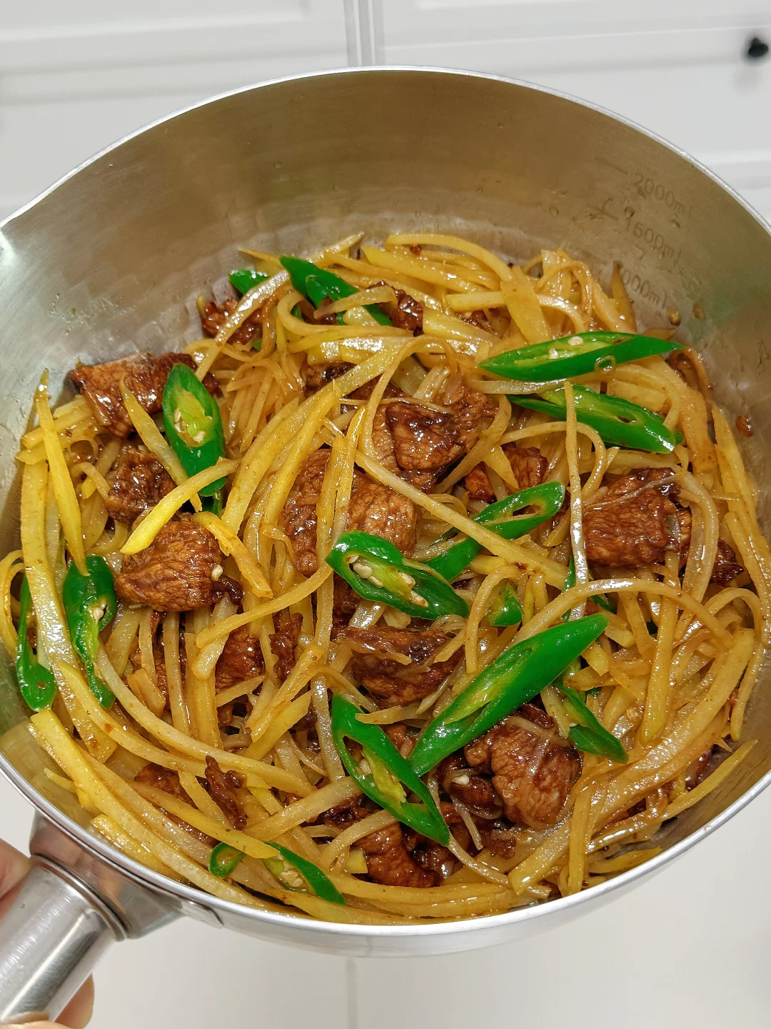 谁懂啊？土豆丝炒肉片吃一次爱一次！🥔🥔🥩🥩