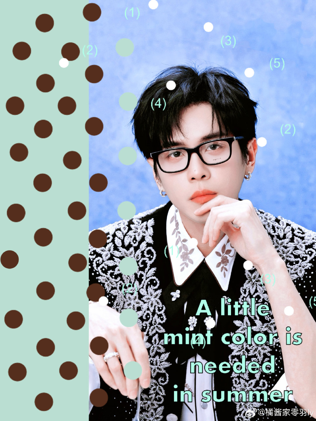 #张若昀[超话]#  ：愛你 是我的既定程序🤍💙 ​
