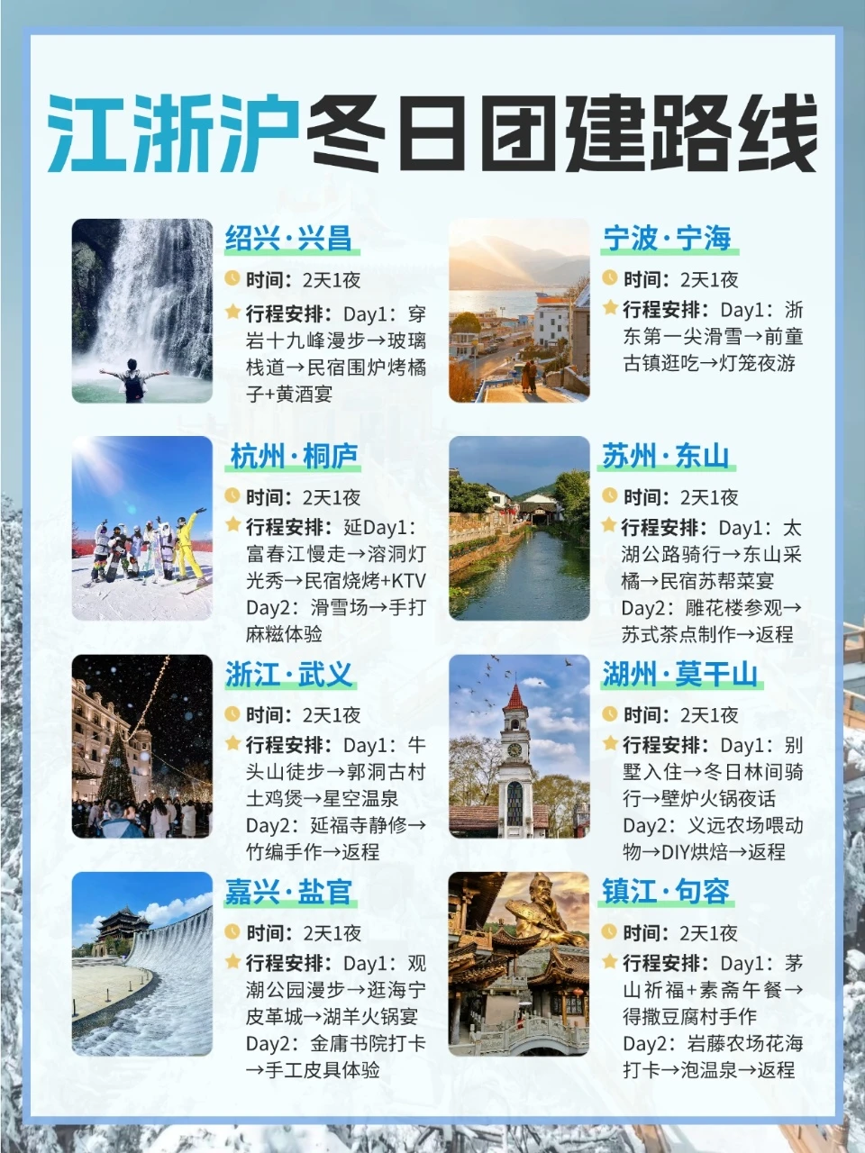 冬日不emo❗️江浙沪团建就去这些小众景点