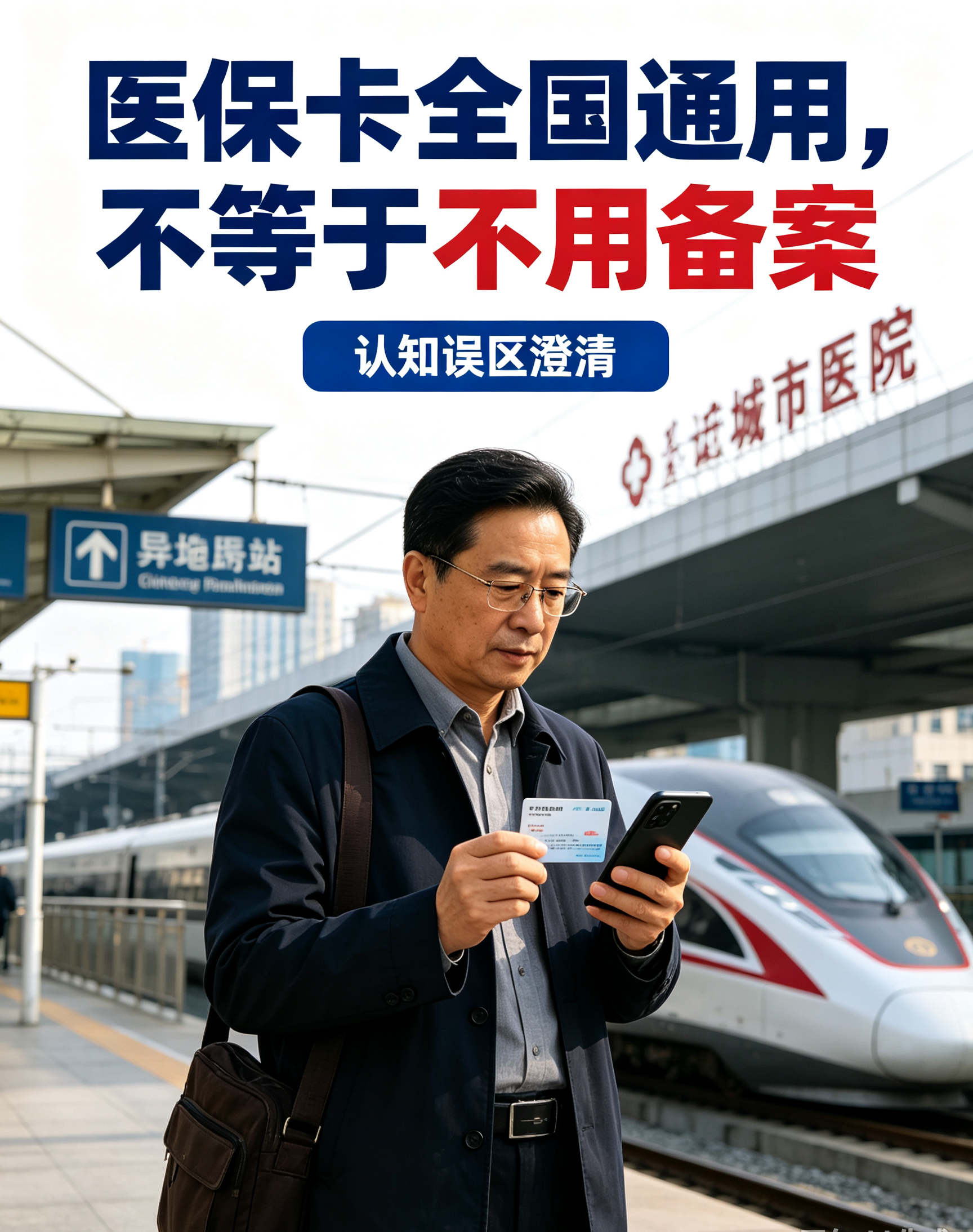 辟谣。医保卡全国通用，异地随便看病少一步，报销直接缩水