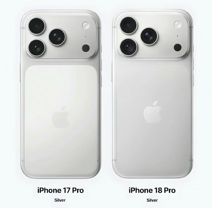#iPhone17Pro和18Pro外观对比#
总的来说，这两代Pro的外观差异属于微调级别，
真正决定要不要换的，
还是得看内在体验的提升够不够打动你 ​
